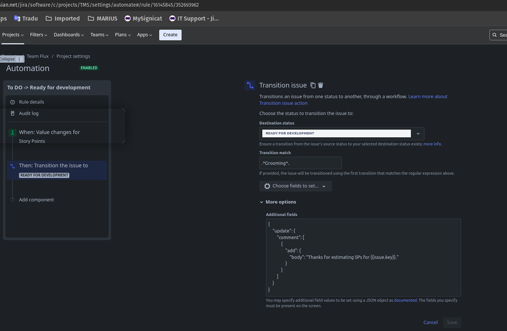 jira automation rule fails - Story Points field value change.png