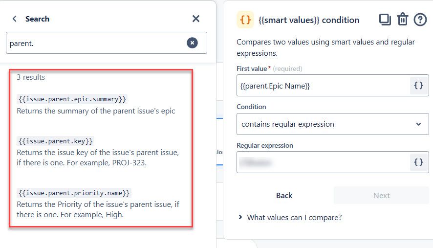 jira automation parent.epic name not an option.jpg